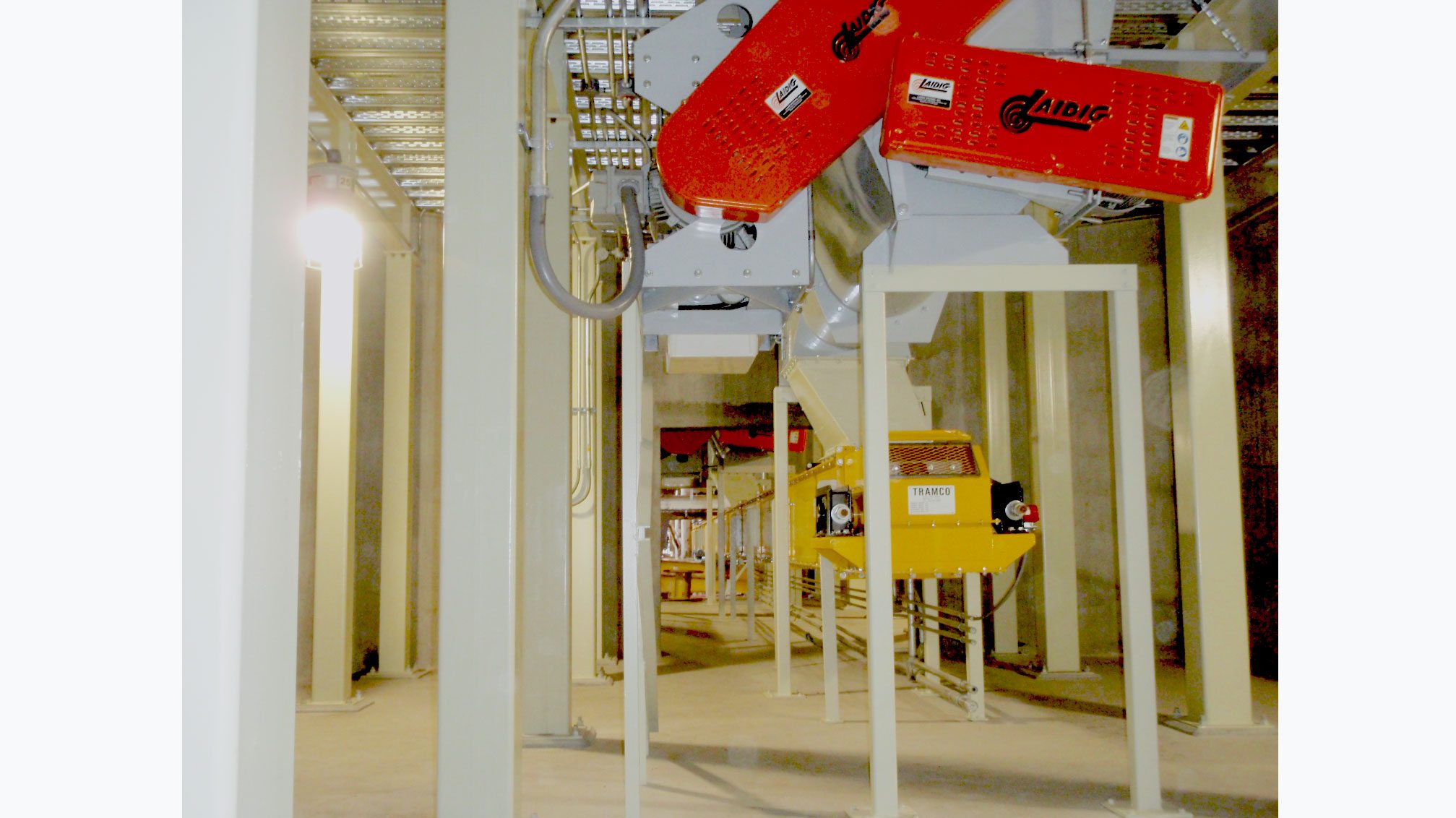 Industrial machinery in a factory setting